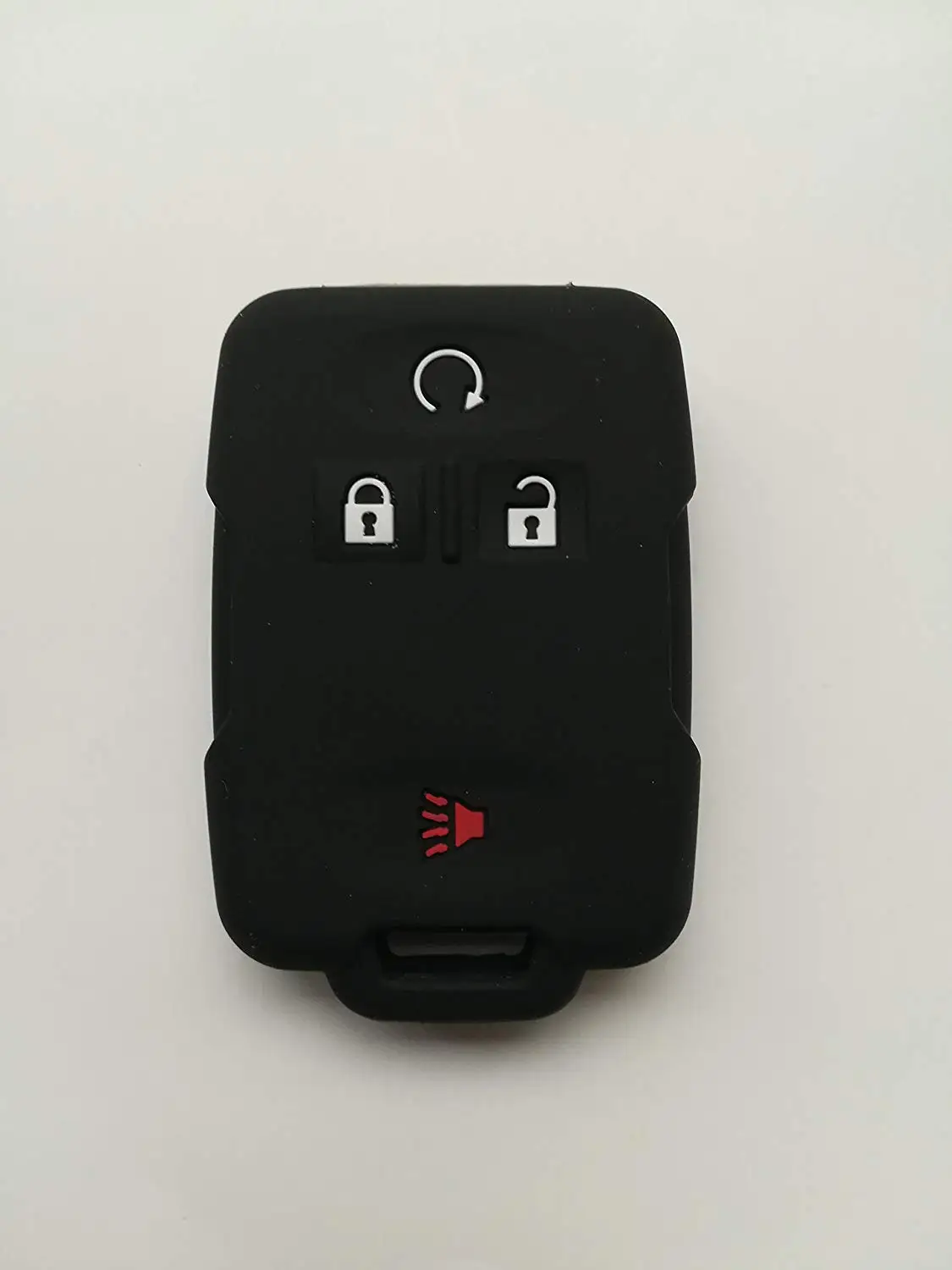Black Fob Remote Smart Key Fob Remote Cover Case Protector Wallet Keyless Jacket for 2016 2017 Chevrolet Silverado Colorado M3N32337100 13577770 13577771 GMC Sierra Yukon
