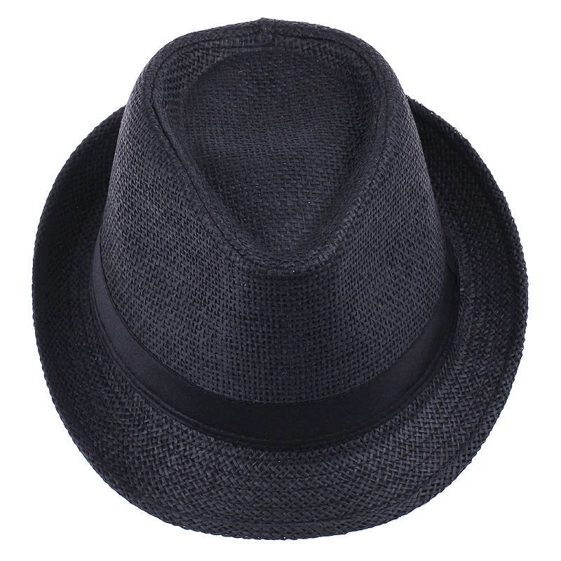 Children Kid Jazz Beach Fedora Trilby Gangster Cap Sun Straw Panama Hat Sunhat