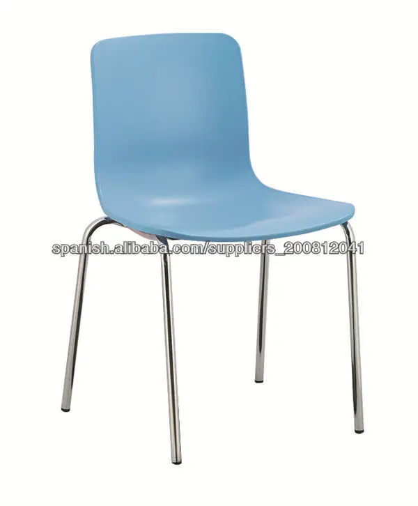 Moderna nueva silla de plástico apilables sillas para la sala de ... Silla sslon acero plastico mofernas