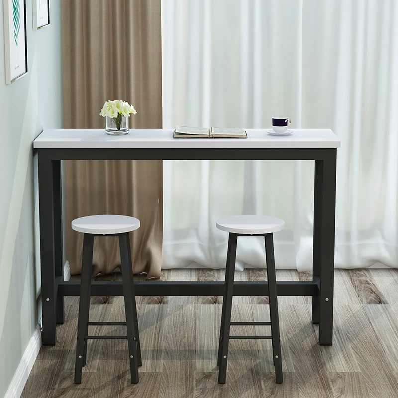 Cheap Wood High Bar Table Stool Sets 1+2 Wholesale Simple Bar Table Sets Buy 1+2 Bar Table And