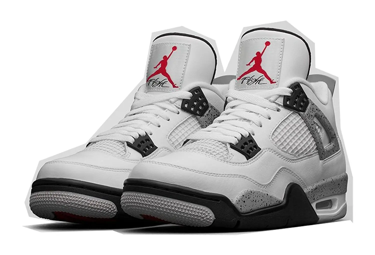 Nike Air Jordan 4 Og White Cement Fire Red Black Tech Nike Air Jordan 4 Og White Cement
