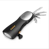 6 in 1 multi function camping & hiking product portable power bank rechargeable flashlight FM radio