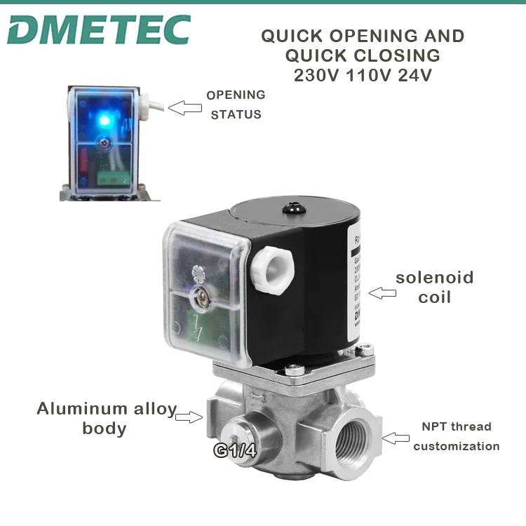 Válvula De Gas De Apertura Rápida Dn15 Para Estufa Industrial,Válvula