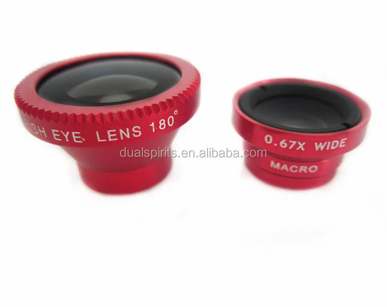 3 in 1 Universal Clip Mobile Phone Lens for cell phone Fish Eye + Macro + Wide Angle manufacturers,suppliers