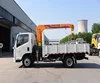 Dongfeng flatbed Truck with 3.2 Ton Crane Telescopic boom Truck Mounted Crane