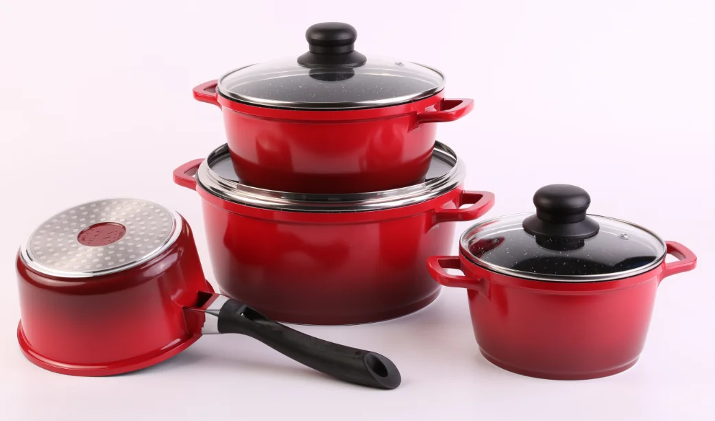 9pcs Black Gold Coast Masterclass Premium Cookware Set Buy Camping