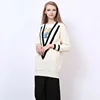 V-neck sweater Japan school style girls pullover sweater