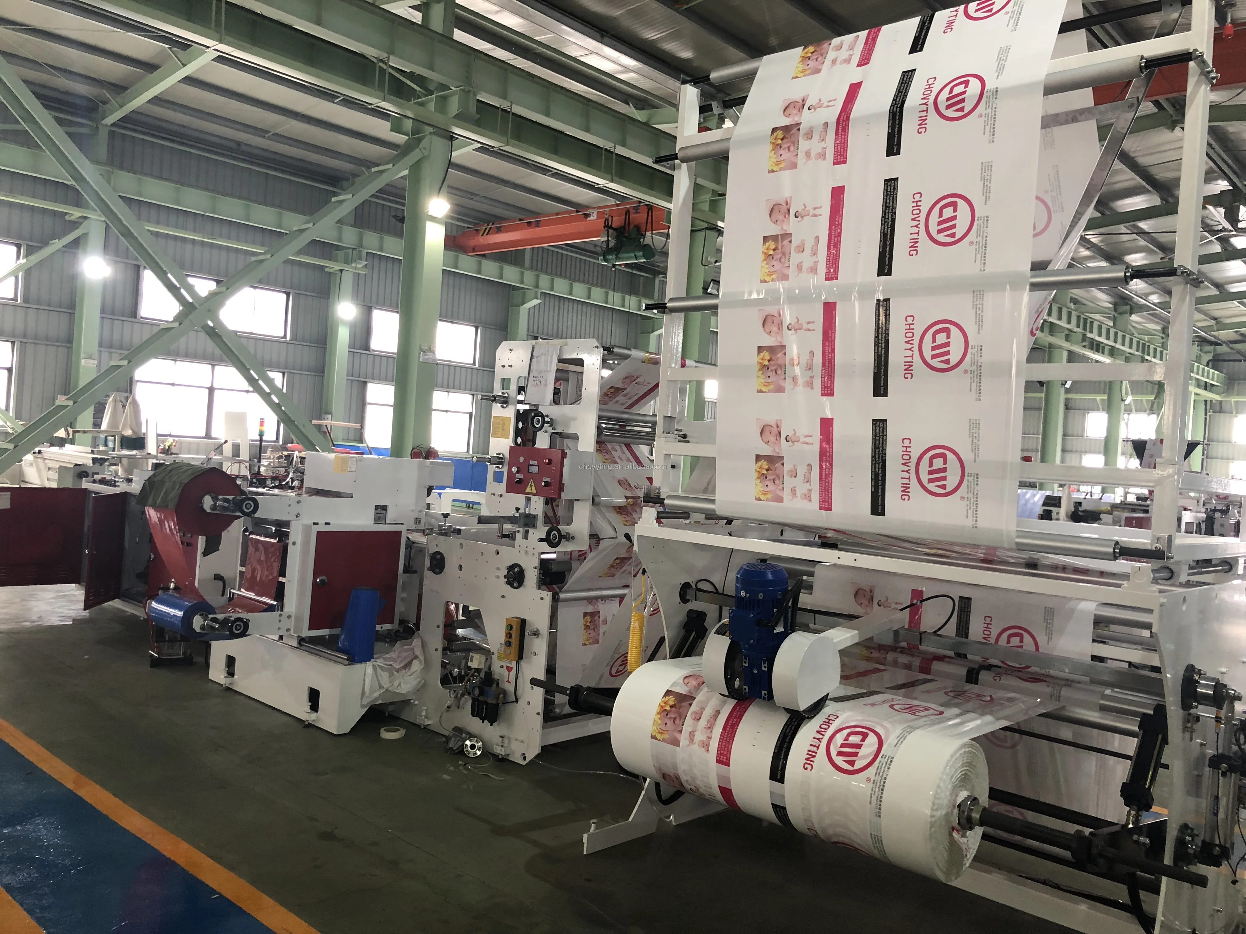 Pe Pp Polypropylene Die Cut Handle Plastic Bag Machine Automatic Patch