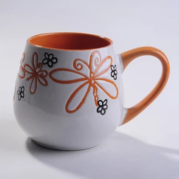 Color Handle Silk Painting Ceramic Mugs Cups For Nfa0577 Buy