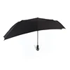 Custom logo printing windproof auto open and close 3 folding backpack umbrella
