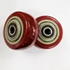Trolly Wheel PU/PV Rubber Wrapped One Way Direction Clutch Bearing Solid Rubber Wheel