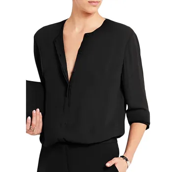 black formal blouse