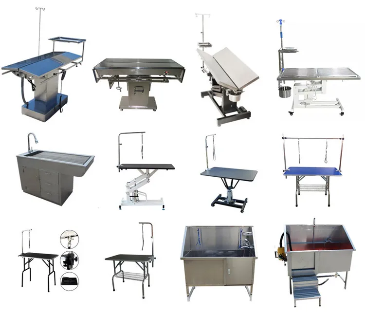 Popular electric stainless steel surgical veterinary operating table constant temperature pet animal operation table