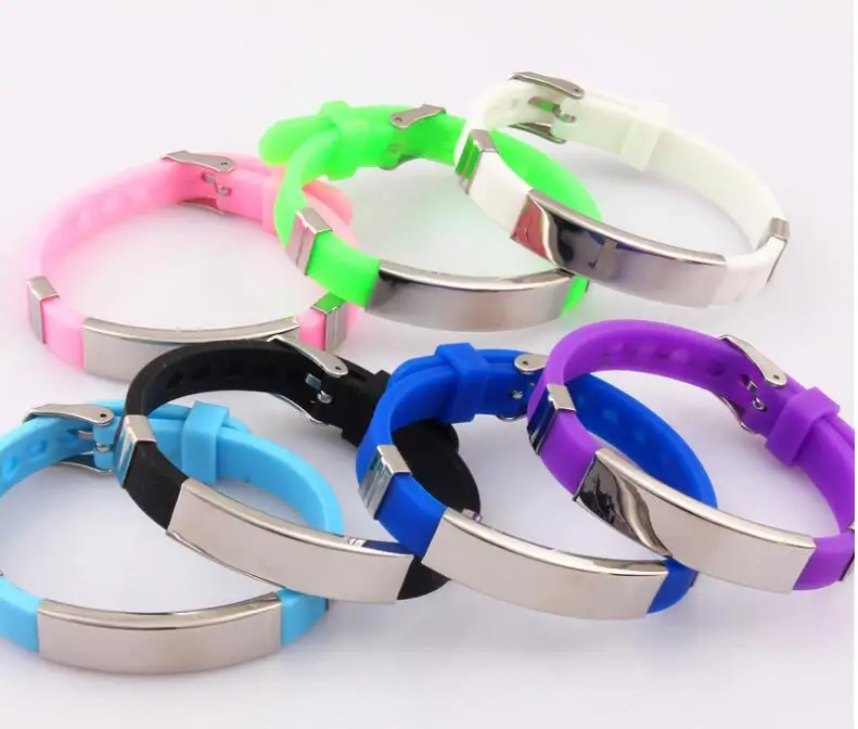 Hot Sale Custom Laser Engraved Logo Silicone Rubber Bracelet Wristbands ...