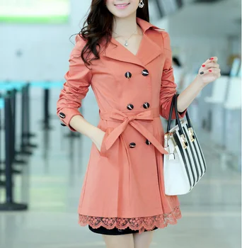 Trench Falda W70802g Abrigo Mujeres Chaqueta Mujer De Modelo Encaje Abrigos Y Elegante Solapa 10Bwr71q