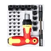34 PCS Ratchet Screwdriver Set T-Handle Screwdriver Set With Magnetic Tips and Sockets Driver Nuts Kit