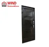 WIND 2019 latest design copper wood door automatic window with fingerprint smart door lock