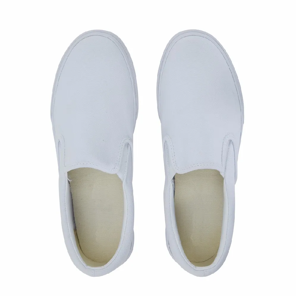 plain white canvas shoes