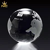 Laser Engraved Glass Balls Unique Map Crystal World Globe With Map For Centerpieces