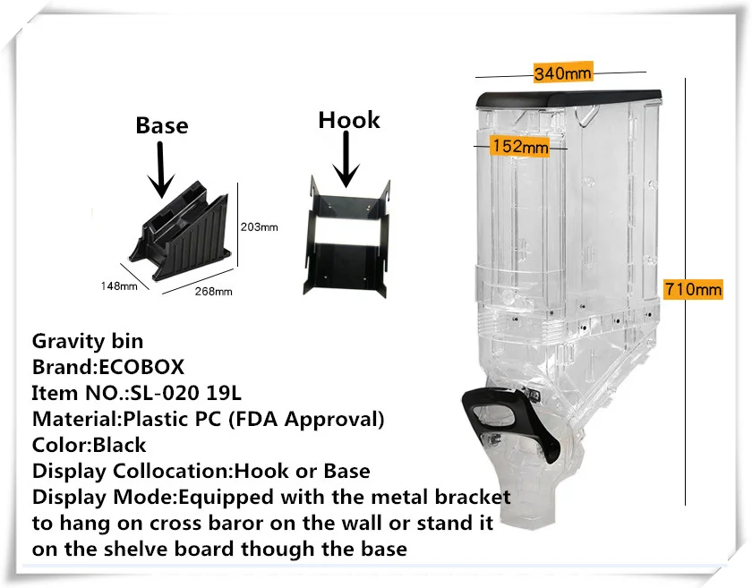 Foods Wholesale Store Gravity Bin For Sale Nuts Grain Bulk Food Gravity