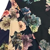 Textile Woven Silk Touched 97% Polyester 3% Spandex Bright Twisting Stretch Floral Printed Satin Fabric