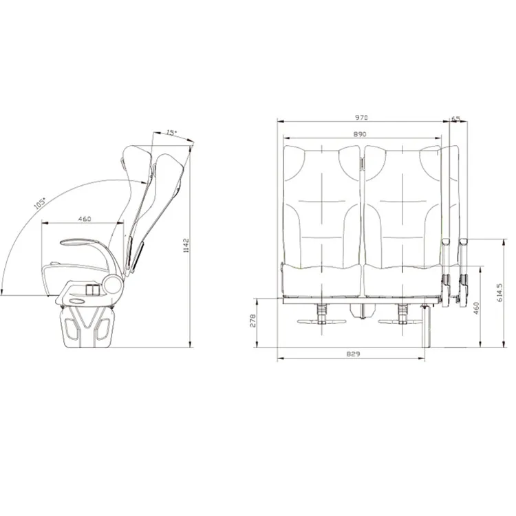 Vip Luxury Passenger Seat For Bus Van Railway Buy Van Passenger Seat