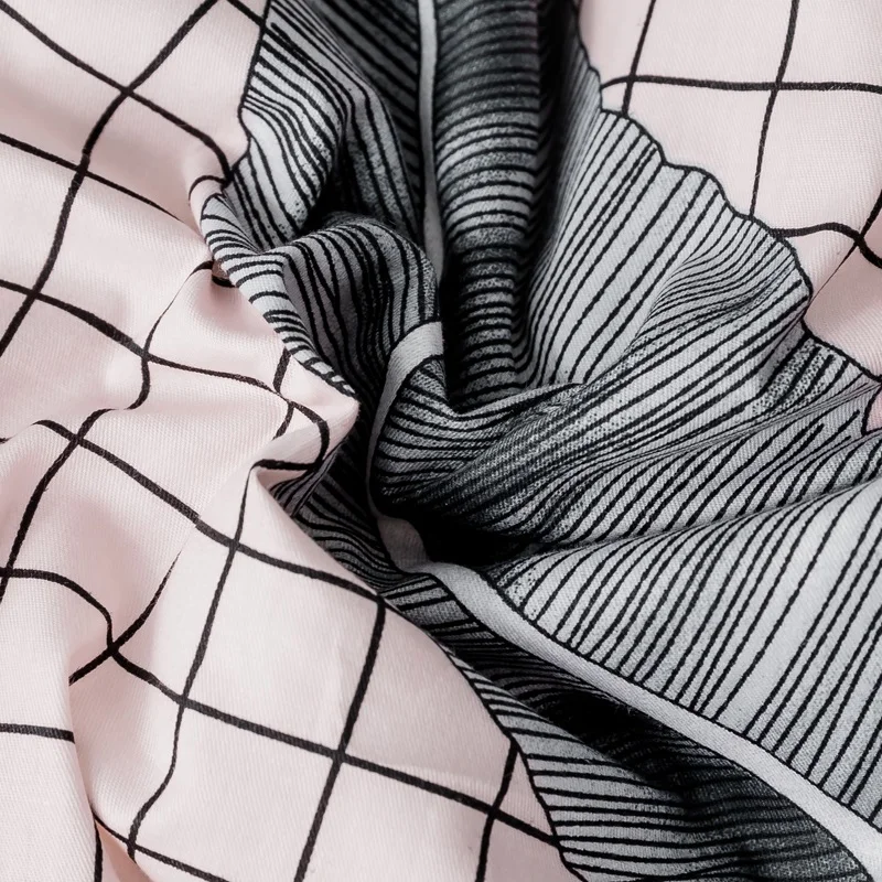 100% brushed cotton flat sheet washed cotton duvet cover set