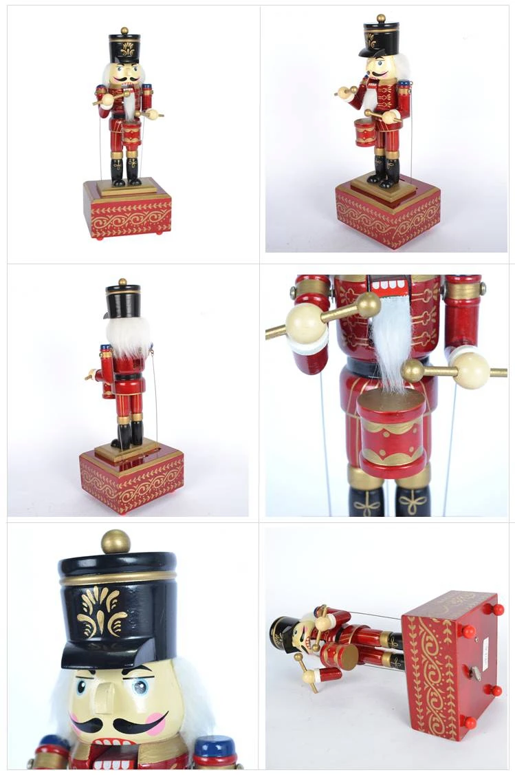 Wooden Soldier Nutcracker Christmas Music Box Buy Nutcracker Music