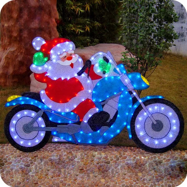 Lighted Santa Claus On Train Toy Outdoor Led Lighted ...