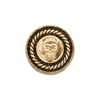 Fashion design custom logo plated gold metal blazer buttons for blazers