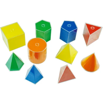 10cm 10pcs Colorful Plastic 3d Geometric Shape Solid - Buy Colorful Plastic 3d Geometric Shape Solid,Geometric Shape Solid,Plastic 3d Geometric Shape