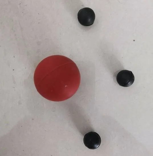 Green Nbr Small Hard Rubber Ball With Hole Buy High Quality Rubber