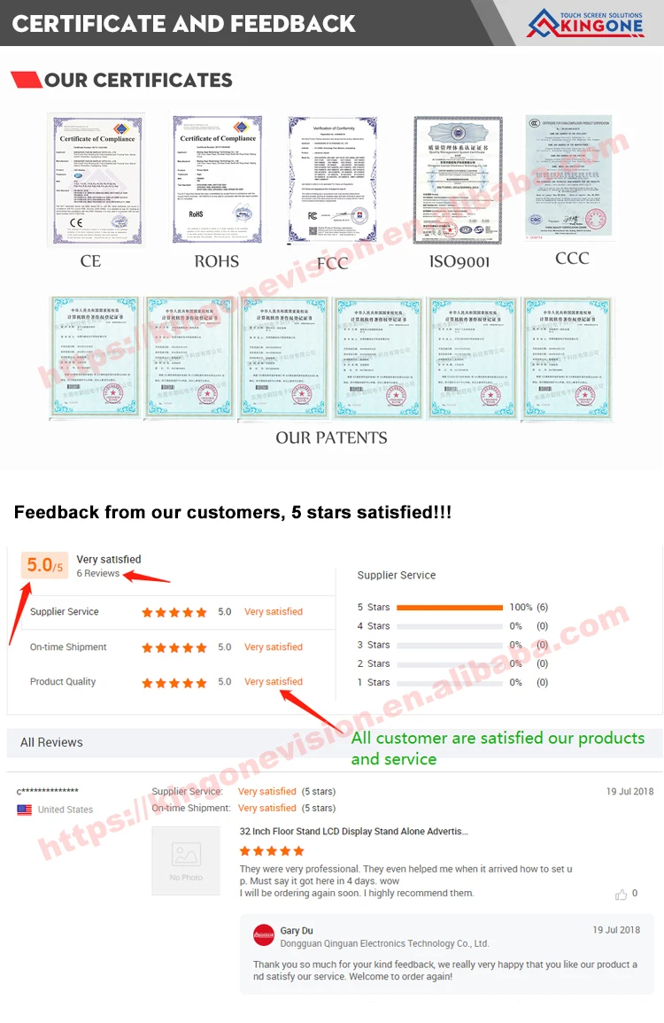 certificate and feedback
