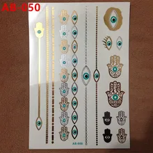 Pintura do flash de ouro quente de ferramentas de grande tatuagens temporárias de indiano tatoo adesivos