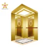 800KG FUJI luxury titanium mirror stainless passenger lift elevator price in china