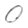 Women Silver Bangle Bracelet "Infinity Love" Stainless Steel Cuff Bangle Chain Bracelet