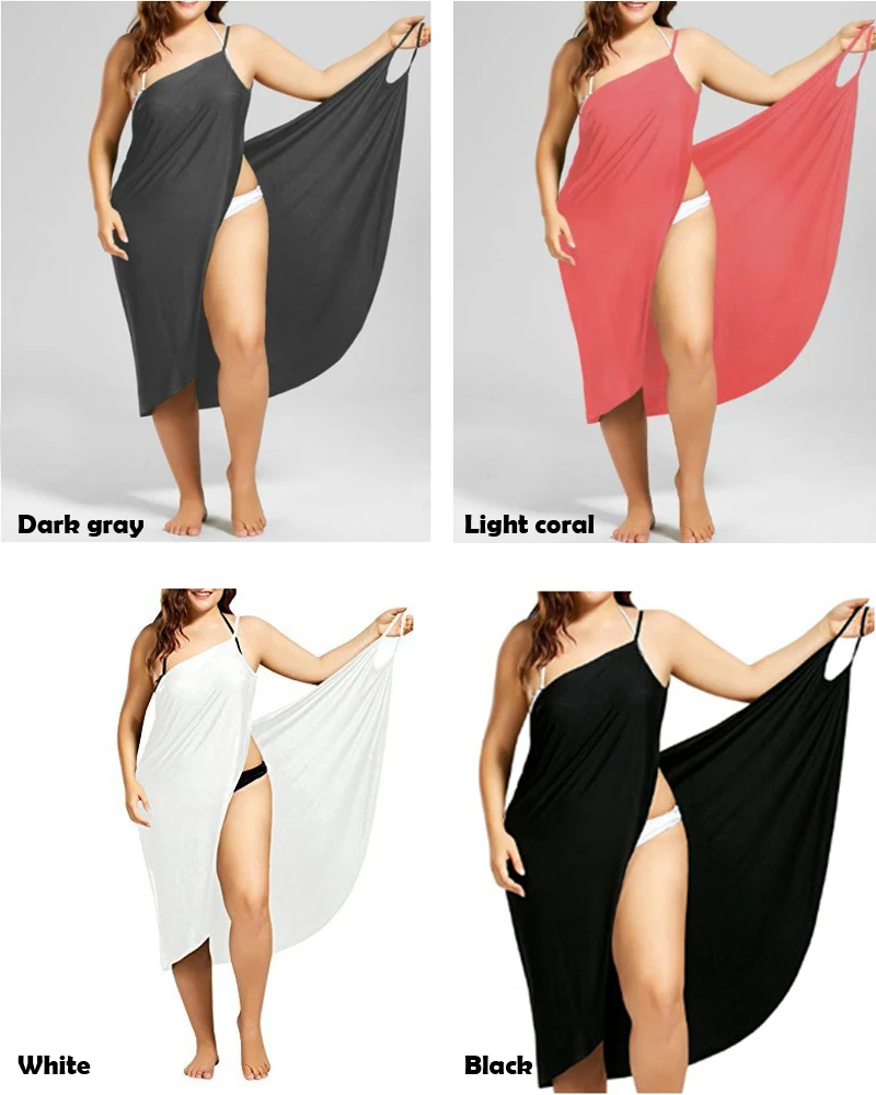 Women's Sexy Plus Size Cover-up Wrap ...