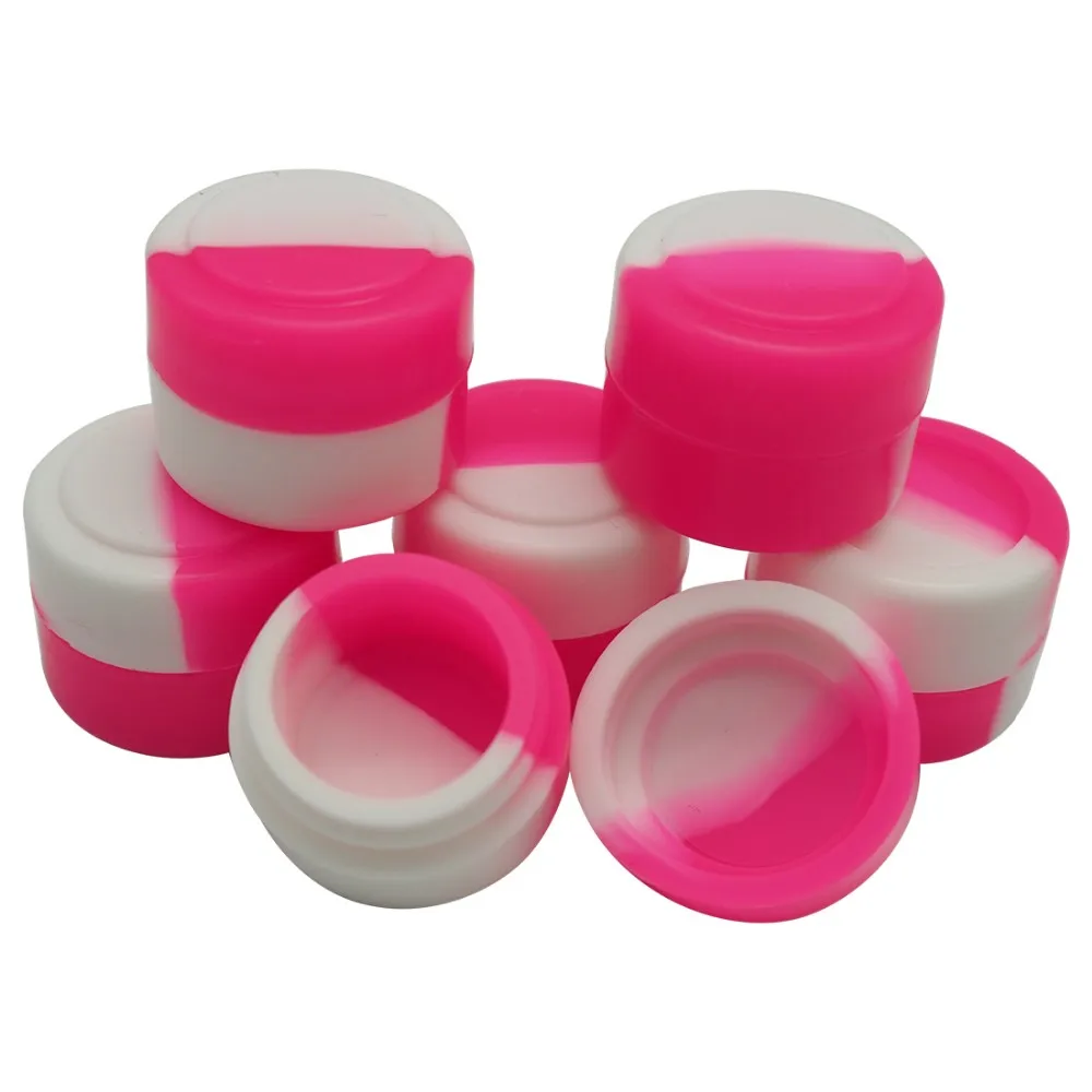 Nonstick Food Grade Silicone Dab Containers Set Wax Oil Container,2ml