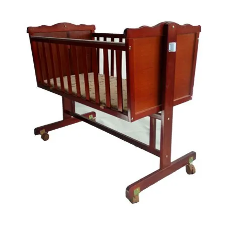 wooden baby swing bed