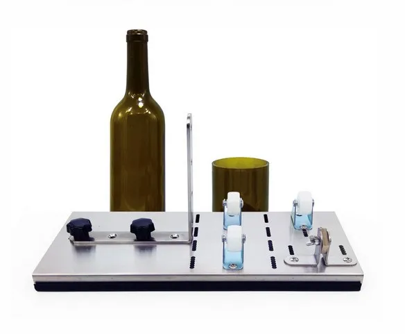 máquina de bricolaje para cortar vino kit de herramientas de corte de botellas mejorado botellas cuadradas y redondas de cerveza Cortador de botellas de vidrio 
