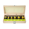 6Pcs 1/4 Inch Shank Tungsten Carbide Round Over Wood Router Bit Set for Woodworking