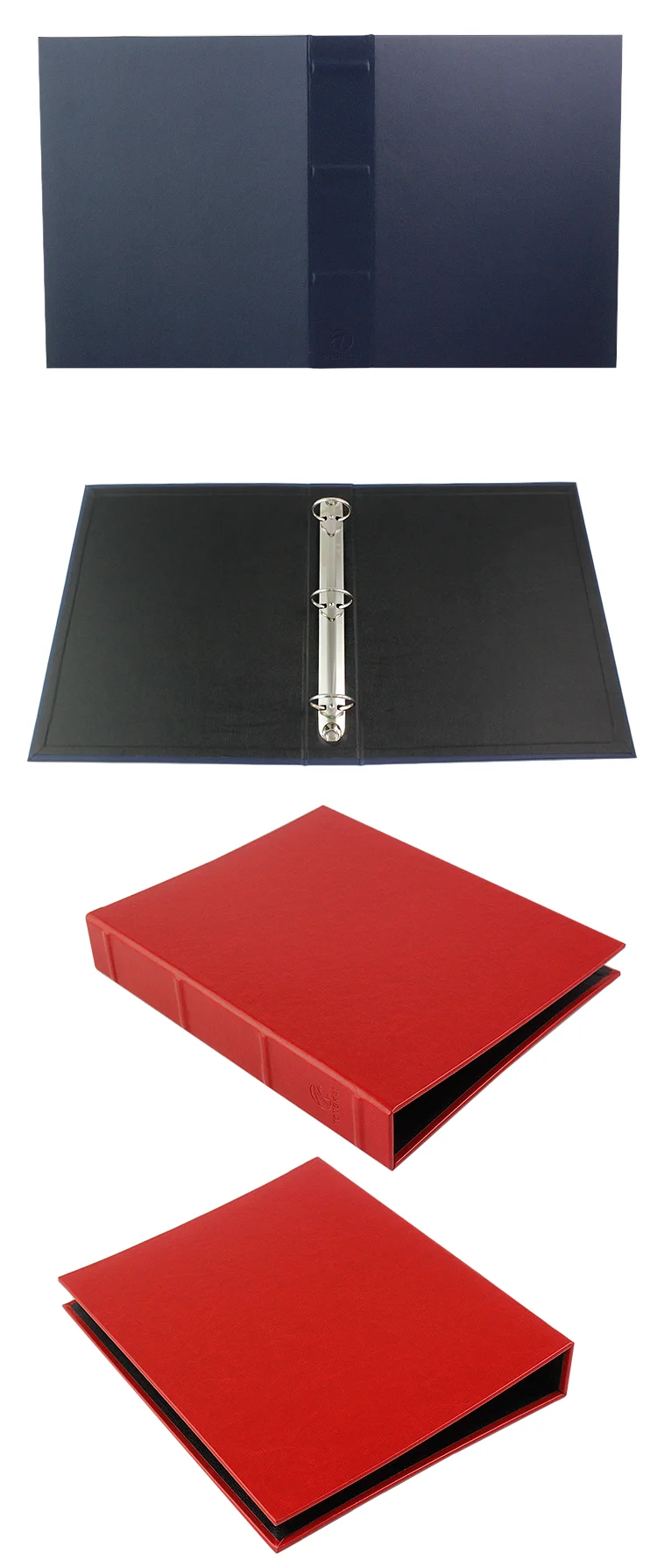 Custom Professional Hardcover Leather Binder Portfolio Folders 3 Ring File Folder Buy 3 Ring