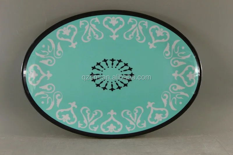 An-Even Surface Melamine Oval Plate