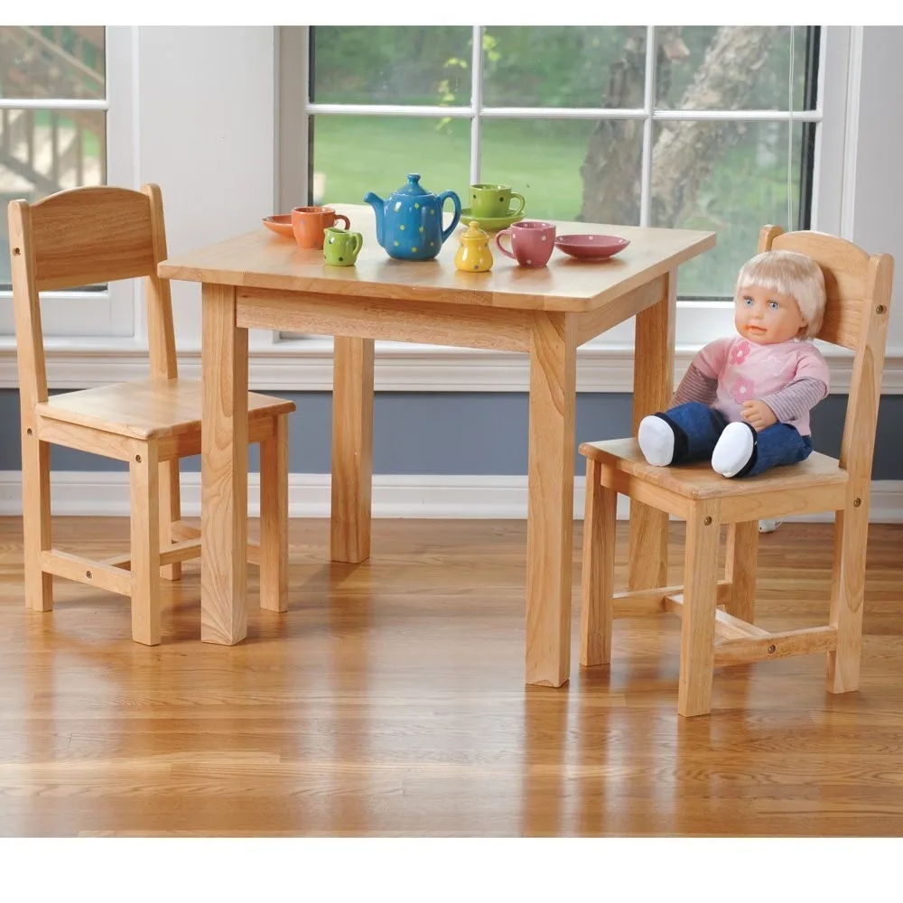 little tikes wooden table and chair set