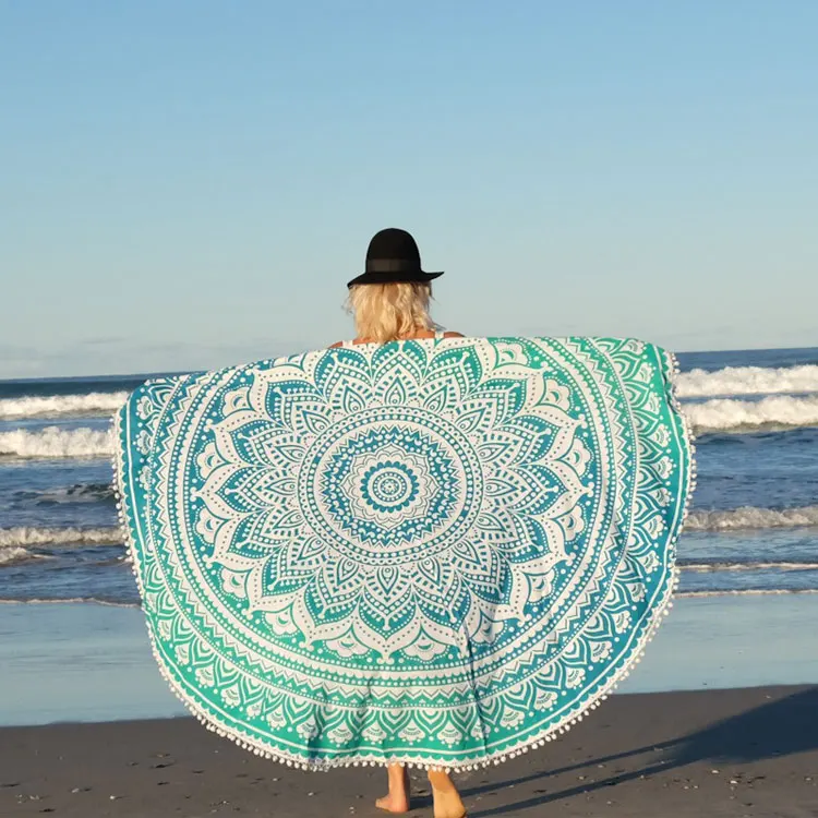 round beach towel
