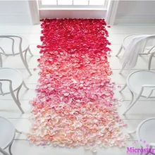 Wedding Events Decoration 500pcs Silk Rose Petals Table Artificial Flowers Engagement Celebrations Party Supplies