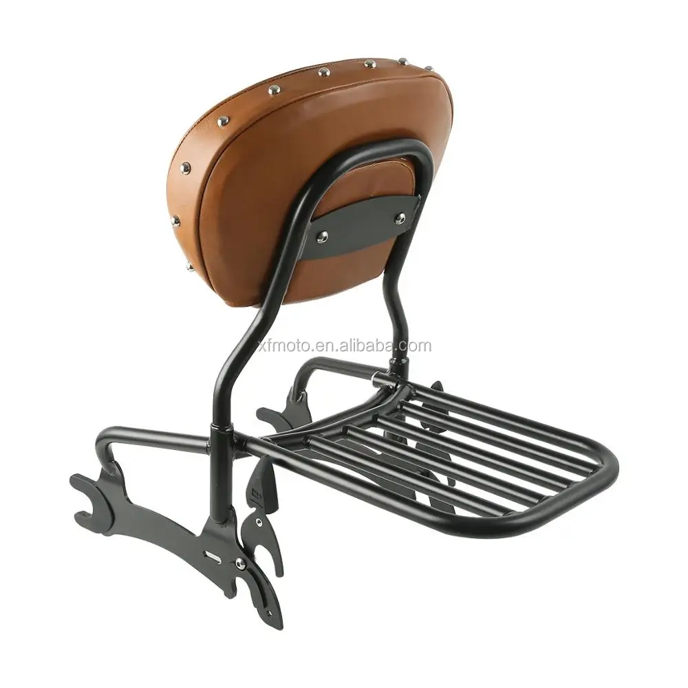 12" Backrest Sissy Bar W/ Luggage Rack For Indian Chief Classic Vintage