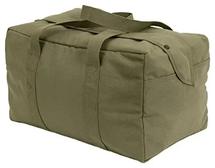 cotton canvas duffle bag