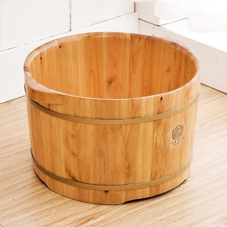 Christmas household item wooden bathroom tub soaking spa tub