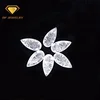 Wuzhou factory direct sell artificial clear ice glass gemstone for jewelry making
